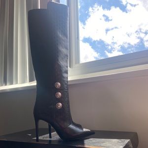 Authentic Balmain Knee Boots *New with Box
